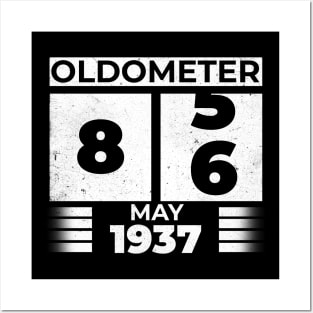 Oldometer 86 Years Old Born In May 1937 Posters and Art